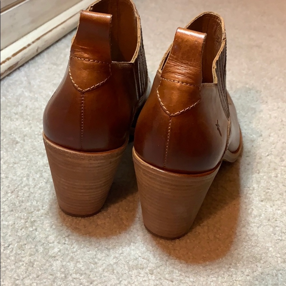 FRYE Faye Leather Shootie pointed toe ankle boot - Picture 6 of 9